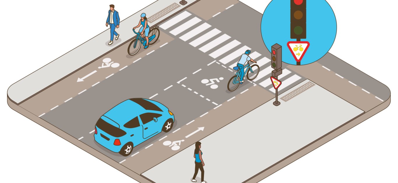 Illustration du sas vélo 