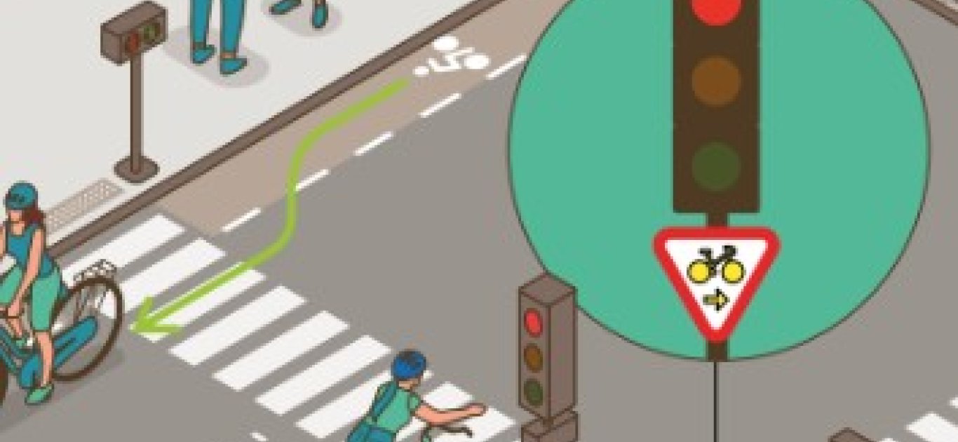 Visuel du panonceau "cédez le passage cycliste"