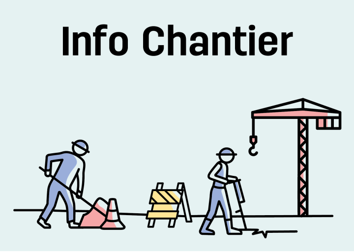 Visuel illustré pour annoncer un chantier