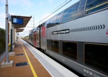 Arrivée du 1er TER à la Gare Médoquine le 21 septembre 2025