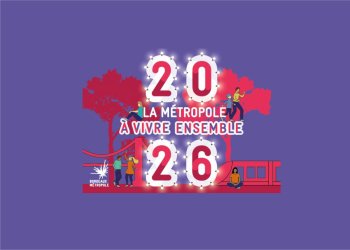 Visuel des voeux 2026 de Bordeaux Métropole