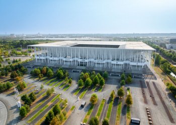 Vue du stade Atlantique depuis le drone 