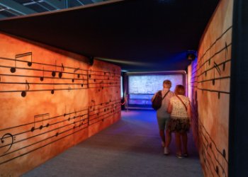 Visuel illustrant des partitions de musique lors de la Foire Internationale de Bordeaux