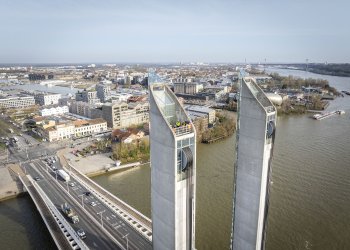 Pont Jacques Chaban-Delmas vue de drone