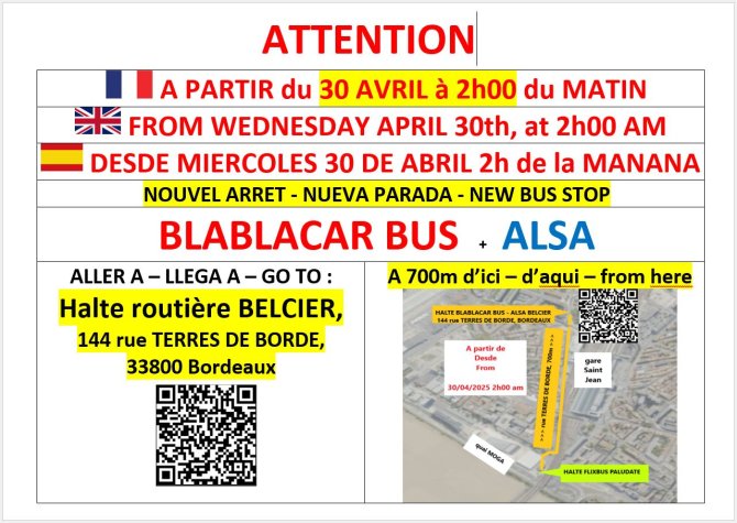 Affiche informative du plan de situation de la halte Belcier 