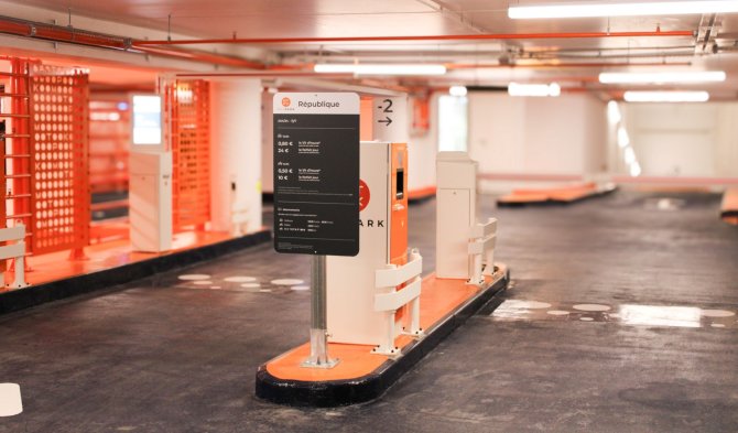 Photo de la sortie du parking République