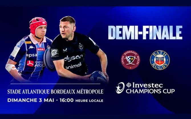 Affiche demi finale Champions Cup